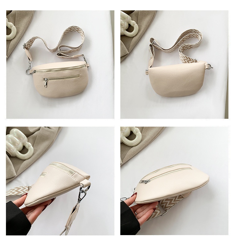 001 Cross-Border Chest For Women, New Fashionable Single Shoulder Versatile Large Capacity Saddle Trendy Waist Bag,_voghion.com