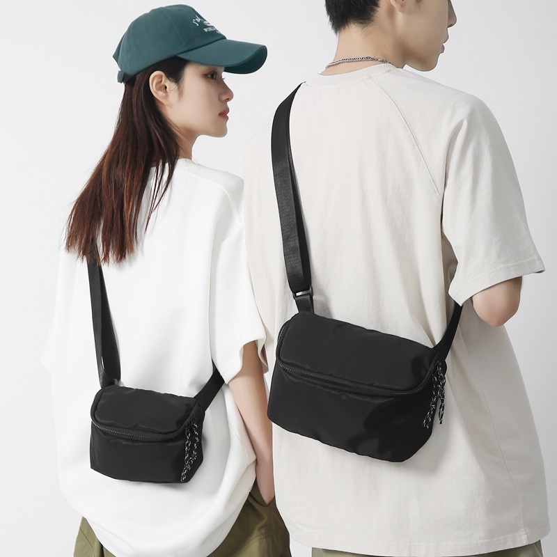 001 2024 Nuevo bolso bandolera pequeño y sencillo, estilo deportivo, informal y moderno de estilo coreano._voghion.com