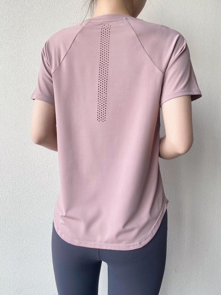 ActiveGo ActiveGo Sports Quick-Dry T-Shirt For Women Yoga Wear Cool Breathable Fitness Top Loose Slimming Outdoor Running Short Sleeve_voghion.com