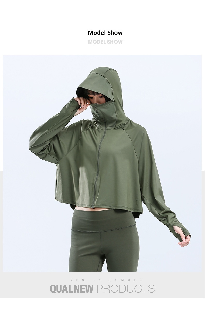 Châle ActiveGo Cloud Original en laine pour femme avec bord en caoutchouc noir, protection solaire UPF50+ UV respirante, vêtement décontracté et polyvalent_voghion.com