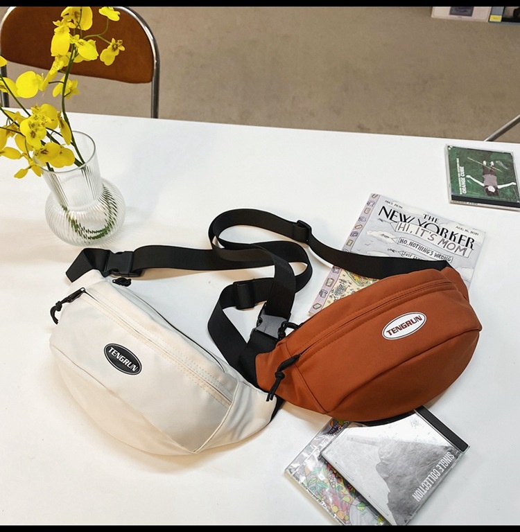 001 Chest Damen, Trendige kleine 2025 Neue Umhängetasche, Lässiger Canvas-Rucksack für Herren, Sportliche Fitness-Hüfttasche_voghion.com