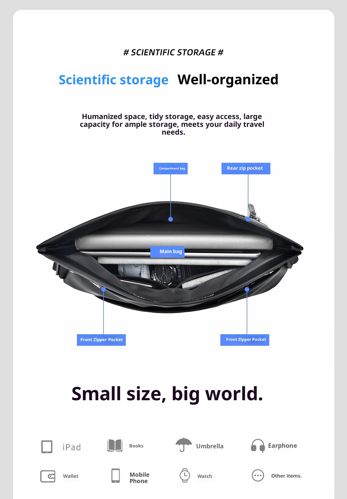 001 Waterproof Trendy Multi-layer Men's Motorcycle Crossbody Hot-selling Chest Multi-functional Magnetic Buckle_voghion.com