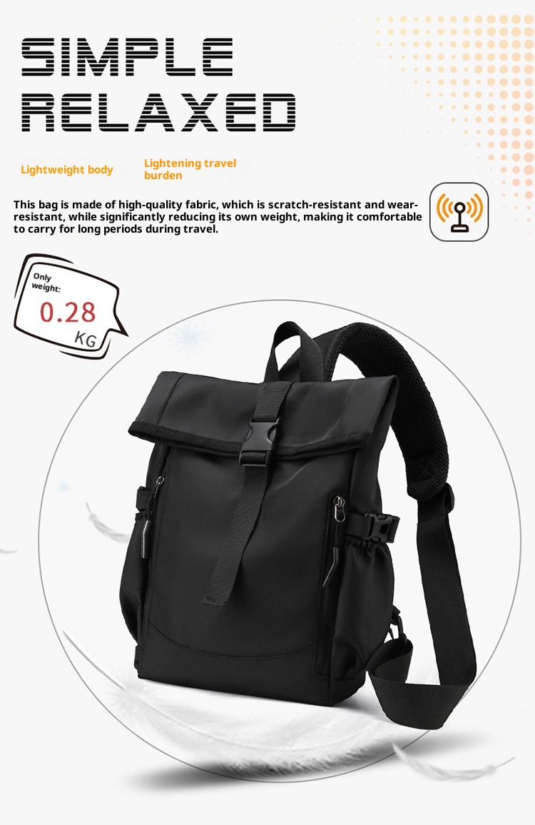 001 Cross-border New Men's Multifunctional Shoulder Commuting Simple Lightweight Chest Bag Large Capacity Outdoor_voghion.com