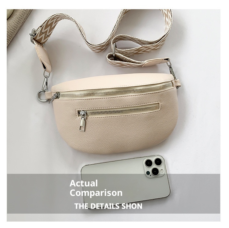 001 Cross-Border Chest For Women, New Fashionable Single Shoulder Versatile Large Capacity Saddle Trendy Waist Bag,_voghion.com
