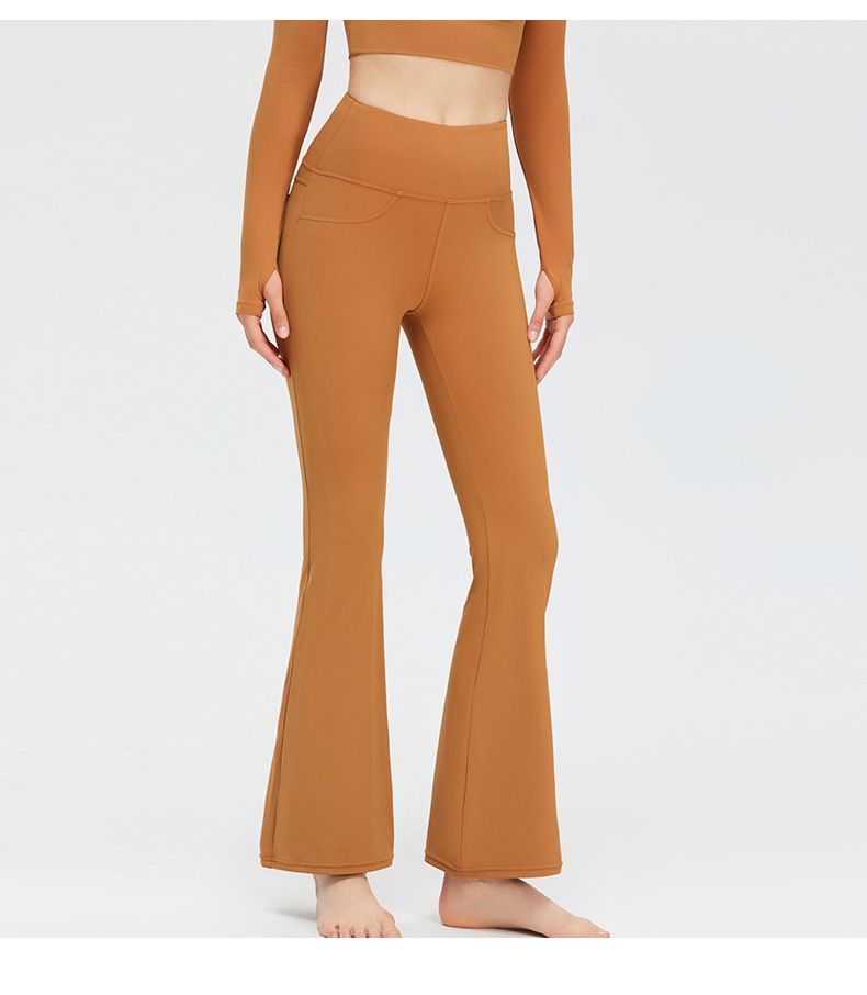 ActiveGo Spring New Style Barely There Yoga For Women High Waist Casual Slightly Flared Wide Leg Outdoor Running Sports Fitness_voghion.com