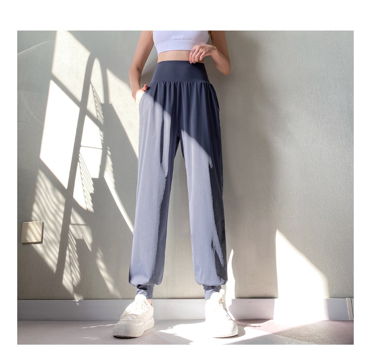 ActiveGo High Waist Tummy Control Loose Fit Sommer Dünne Schnelltrocknende Atmungsaktive Jogginghose für Outdoor, Fitness und Yoga für Damen_voghion.com