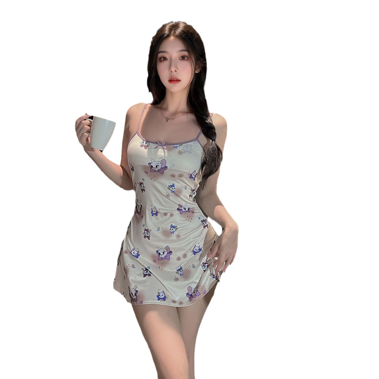 Nuisette imprimée LuvBox Lingerie avec coussinets de poitrine pour femme, sans manches, moulante, courte, Pure Desire, Hot Girl, sexy QQNY_voghion.com