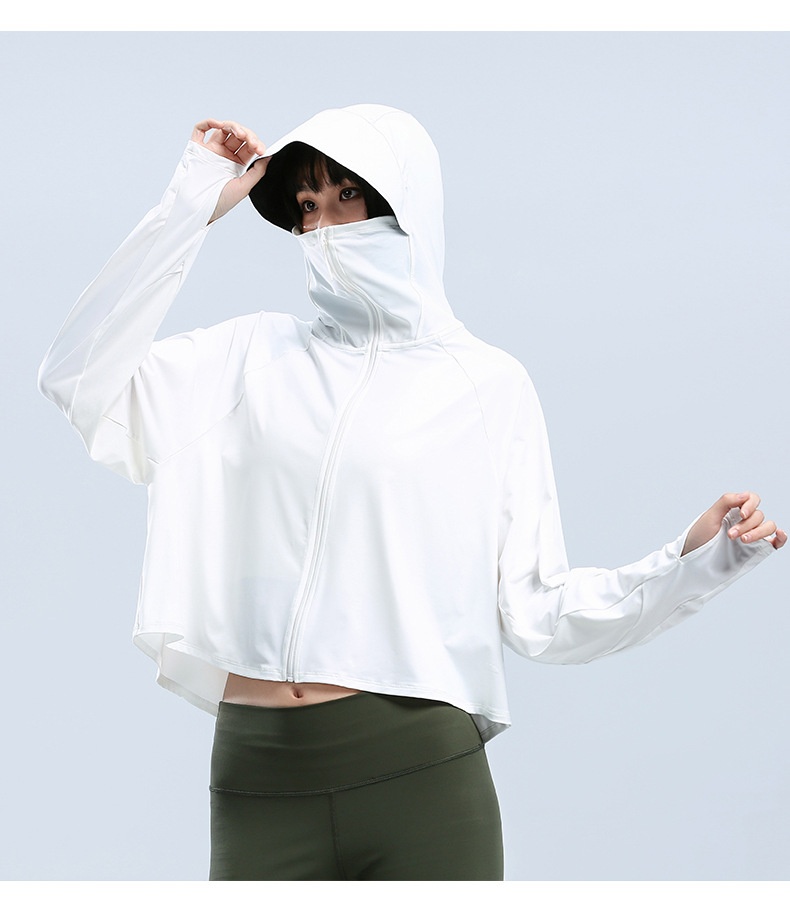 Châle ActiveGo Cloud Original en laine pour femme avec bord en caoutchouc noir, protection solaire UPF50+ UV respirante, vêtement décontracté et polyvalent_voghion.com