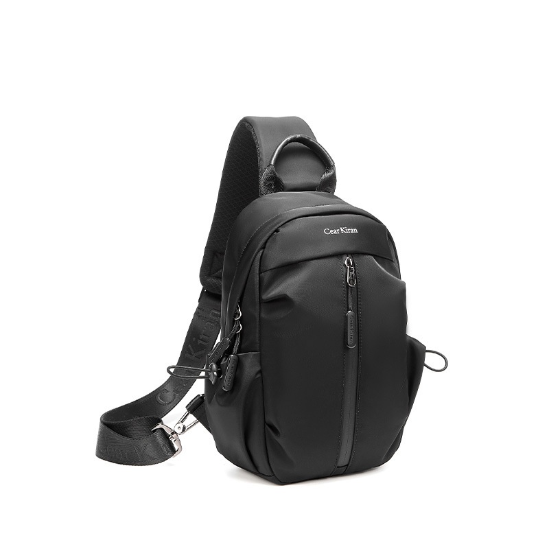 001 Korean Style Trendy Casual Men's Chest Sports Cycling Waterproof Port Shoulder Simple Fashion Crossbody Bag_voghion.com