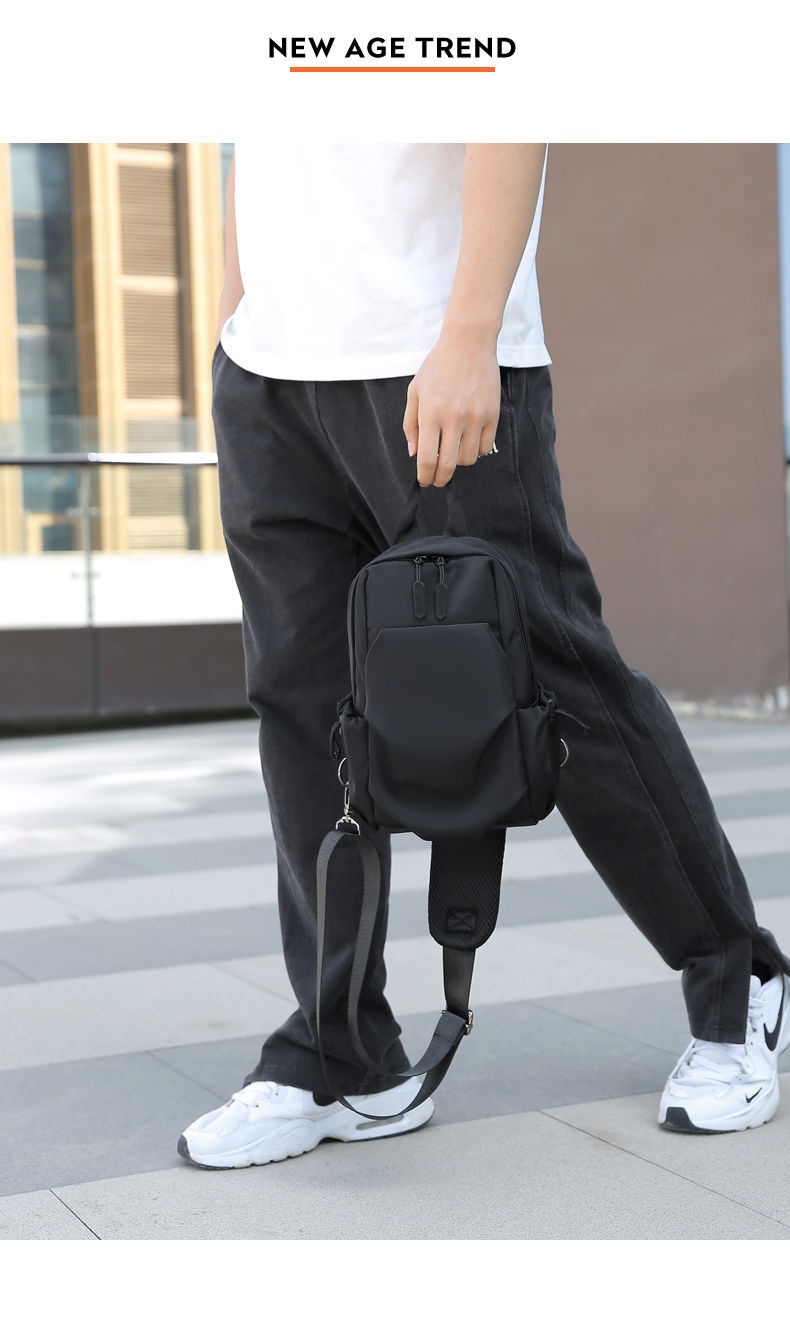 001 2025 Neu für Herren: Trendiger, lässiger, wasserdichter kleiner Brustrucksack mit großem Fassungsvermögen_voghion.com
