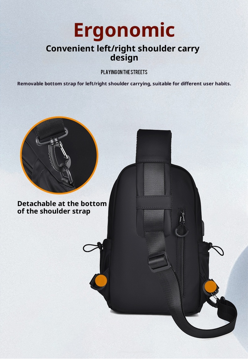 001 2025 Herbst Neue Herren Brustmarke Kleine Trendige Messenger Einfache Umhängetasche Umhängetasche_voghion.com