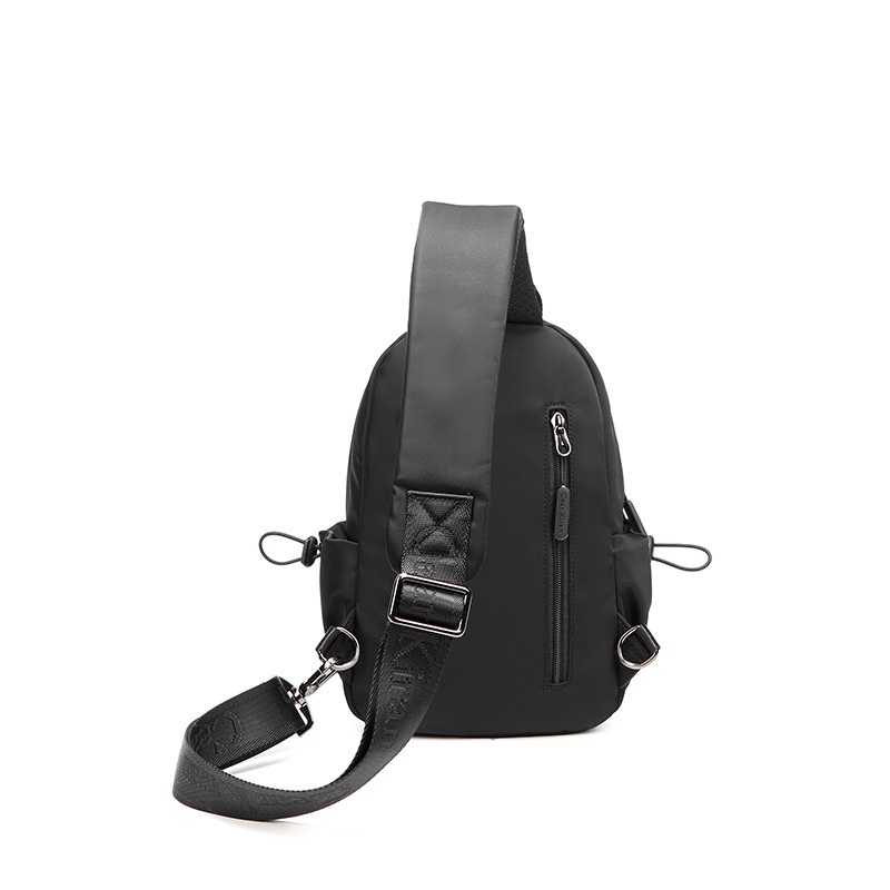 001 Korean Style Trendy Casual Men's Chest Sports Cycling Waterproof Port Shoulder Simple Fashion Crossbody Bag_voghion.com