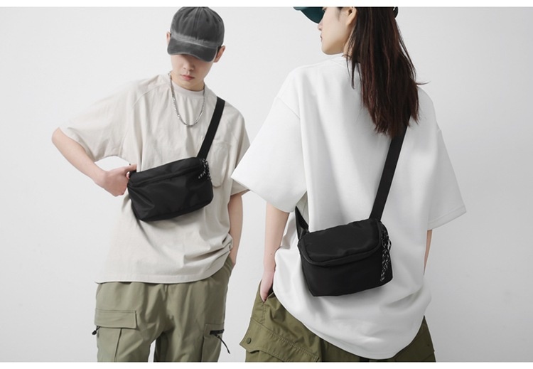 001 2024 Nuevo bolso bandolera pequeño y sencillo, estilo deportivo, informal y moderno de estilo coreano._voghion.com