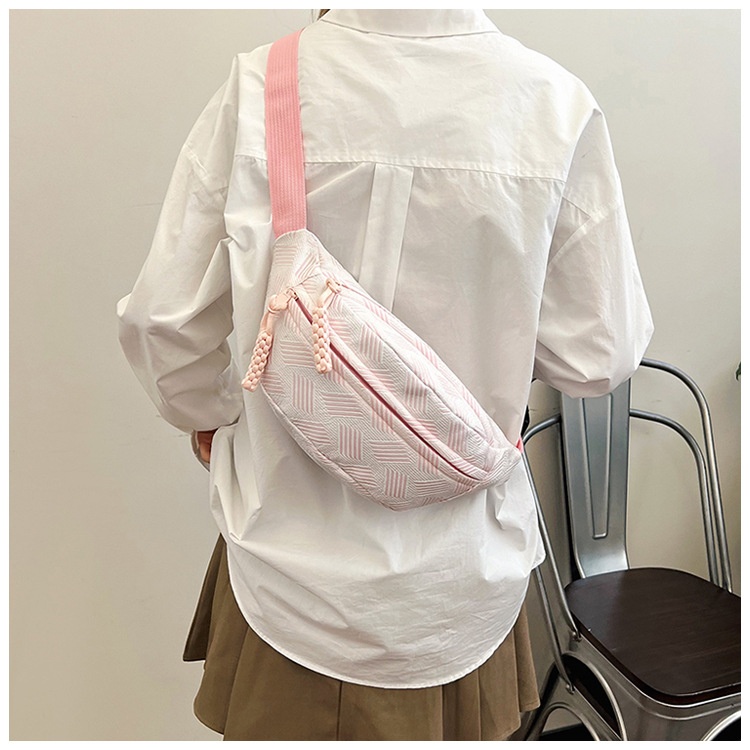 001 Minimalist Casual INS For Women Fresh Forest Style Crossbody Sports Chest Niche Student Versatile Waist Bag_voghion.com