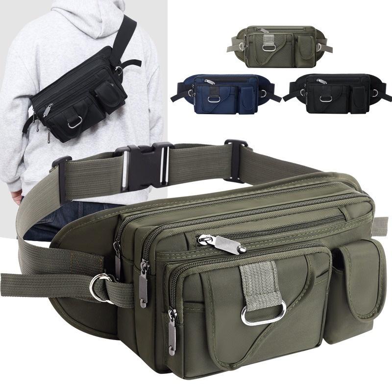 001 Cross-border Hot-Selling Water-Resistant For Men Outdoor Sports Tactical Large Waist Multi-Functional Travel Chest Bag_voghion.com