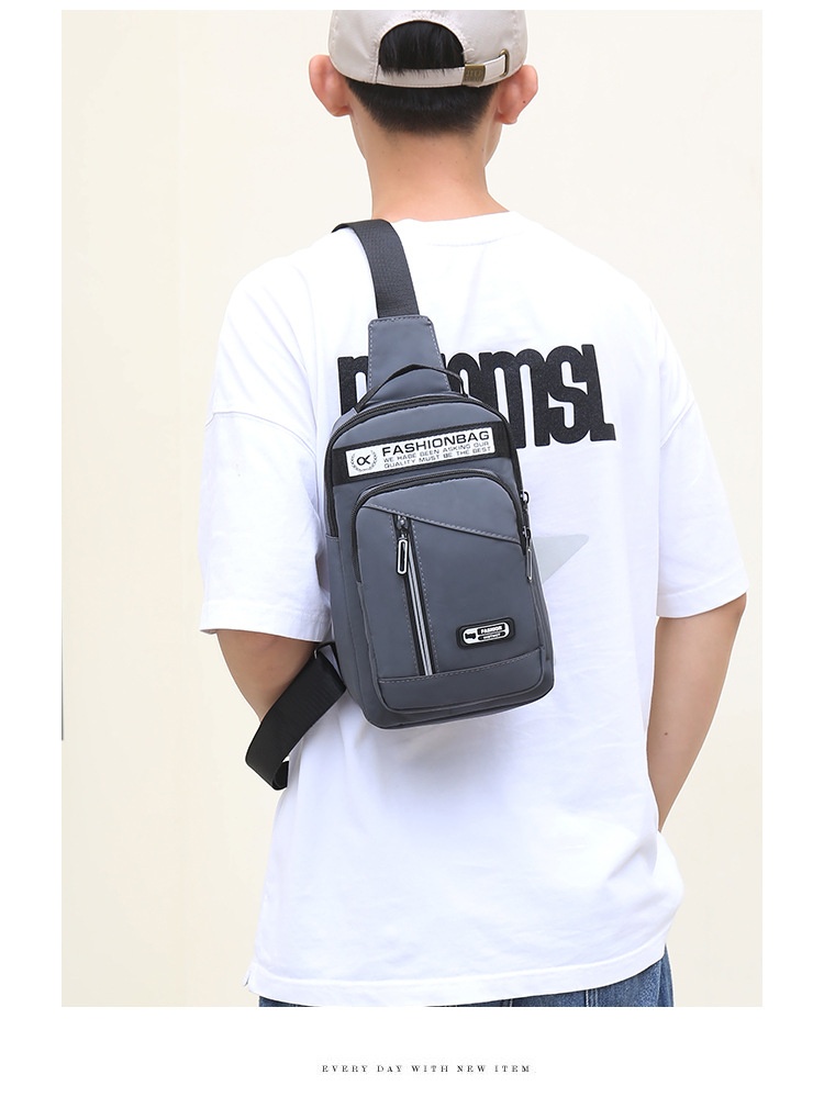 001 Oxford Stoff-Brusttasche, neue lässige Sport-Mehrzwecktasche für Damen und Herren, koreanische Version, große Kapazität, Umhängetasche_voghion.com