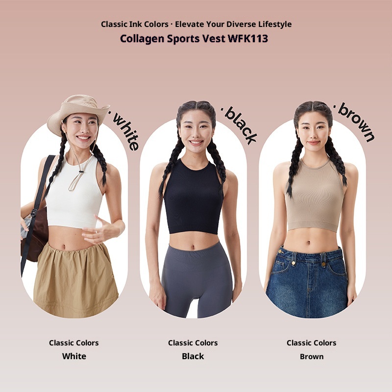 ActiveGo ActiveGo Fashion Outdoor Yoga Vest Style New Top Underwear Comfortable Sports Fitness Bra Beautiful Back Women_voghion.com