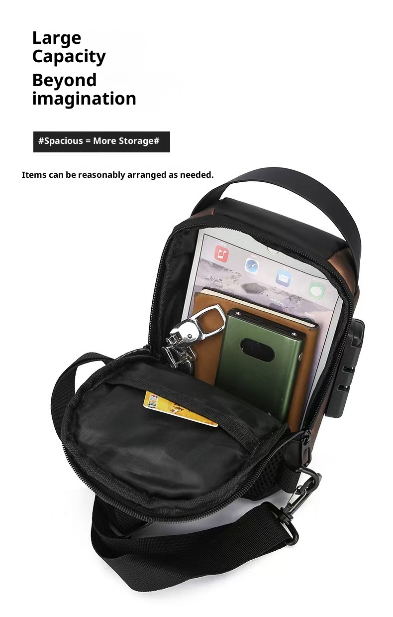 Mochila bandolera de alta calidad para hombre, estilo casual, para viajes de negocios, venta al por mayor._voghion.com