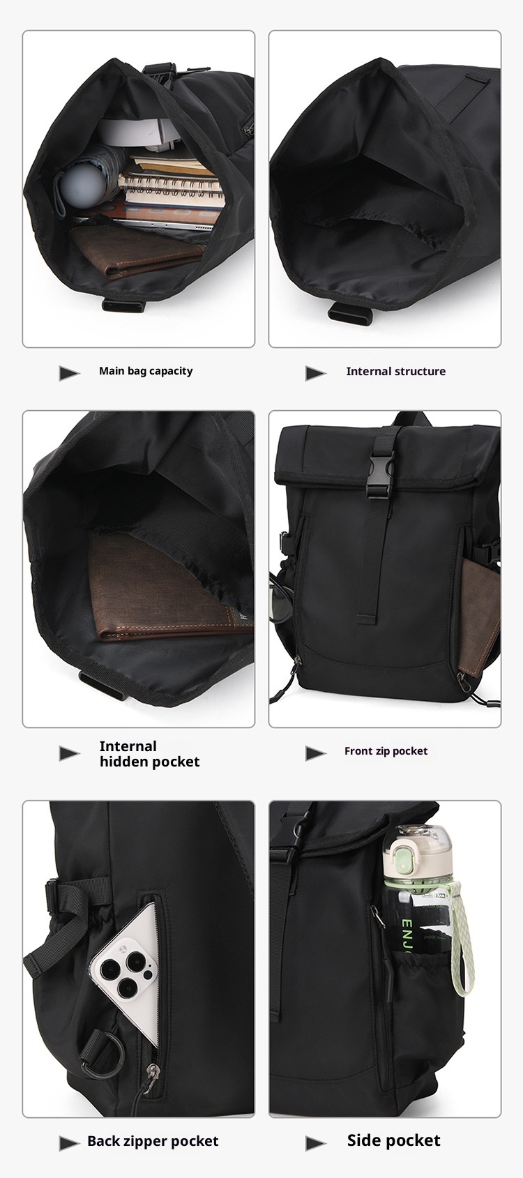 001 Cross-border New Men's Multifunctional Shoulder Commuting Simple Lightweight Chest Bag Large Capacity Outdoor_voghion.com