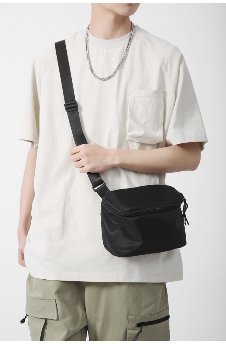 001 2024 Nuevo bolso bandolera pequeño y sencillo, estilo deportivo, informal y moderno de estilo coreano._voghion.com