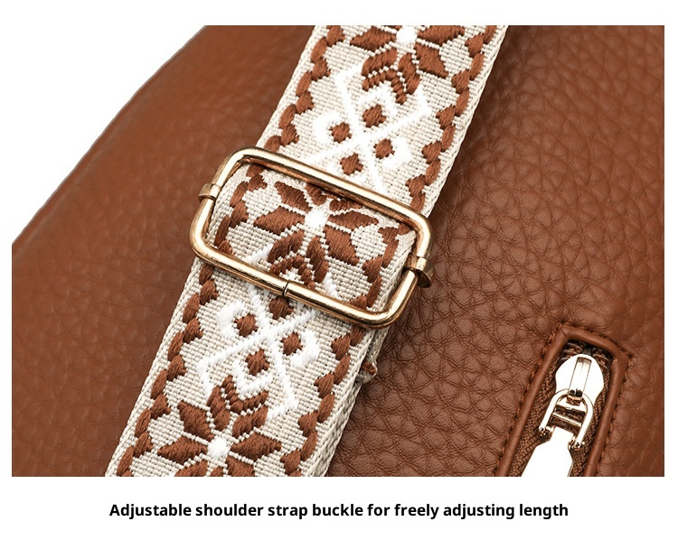 001 2025 Summer New Fashion Single Shoulder Crossbody Versatile PU Leather Large Capacity Casual Travel Women's Chest Bag_voghion.com