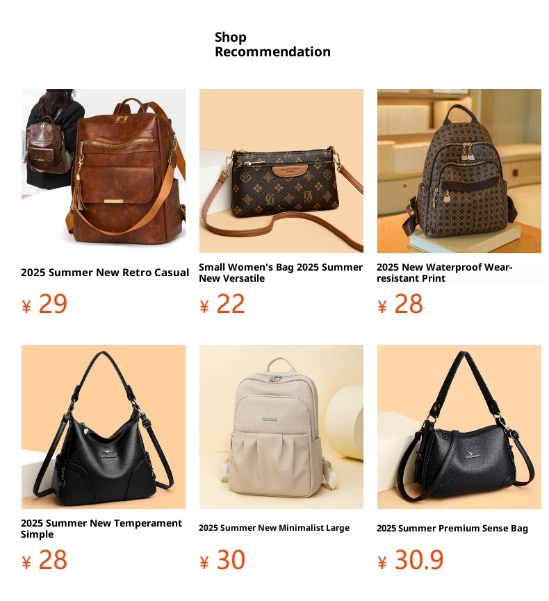 001 2025 Summer New Fashion Single Shoulder Crossbody Versatile PU Leather Large Capacity Casual Travel Women's Chest Bag_voghion.com