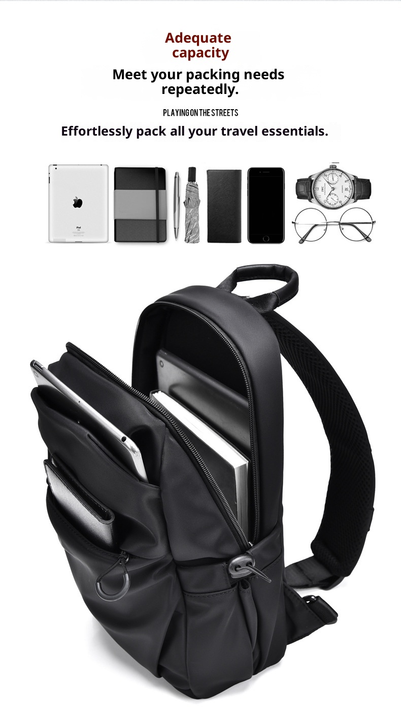 001 2025 Herbst Neue Herren Brustmarke Kleine Trendige Messenger Einfache Umhängetasche Umhängetasche_voghion.com