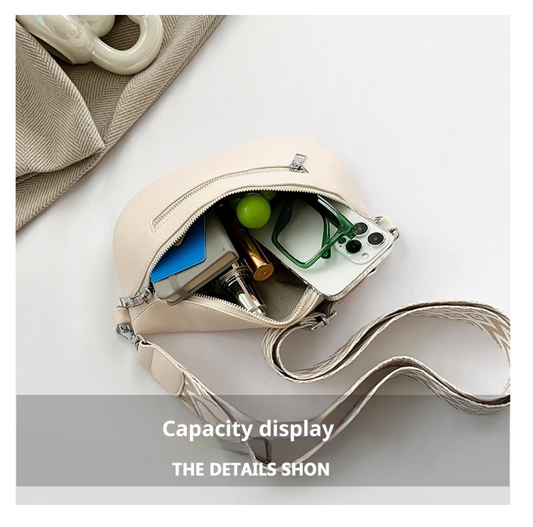 001 Cross-Border Chest For Women, New Fashionable Single Shoulder Versatile Large Capacity Saddle Trendy Waist Bag,_voghion.com