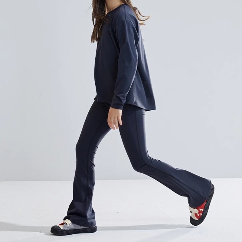 ActiveGo ActiveGo Europese en Amerikaanse UV-bescherming Ademende effen kleur Kinderyogaset Hardloopsport Buiten Lange mouwen Jas_voghion.com