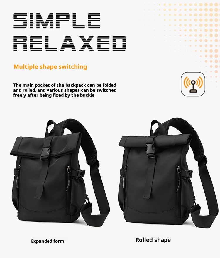 001 Cross-border New Men's Multifunctional Shoulder Commuting Simple Lightweight Chest Bag Large Capacity Outdoor_voghion.com