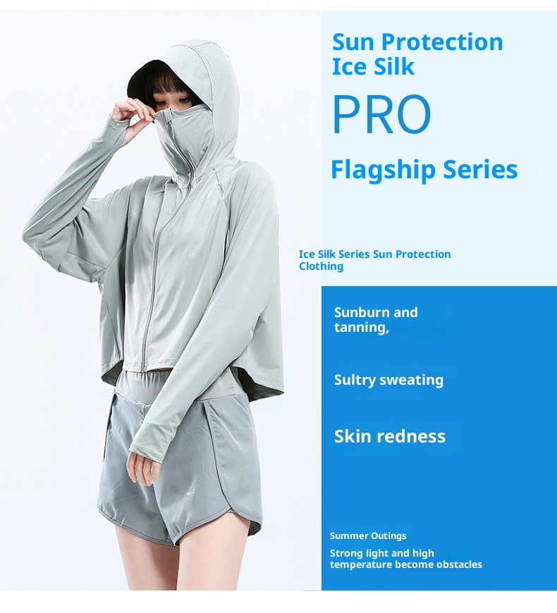 Châle ActiveGo Cloud Original en laine pour femme avec bord en caoutchouc noir, protection solaire UPF50+ UV respirante, vêtement décontracté et polyvalent_voghion.com