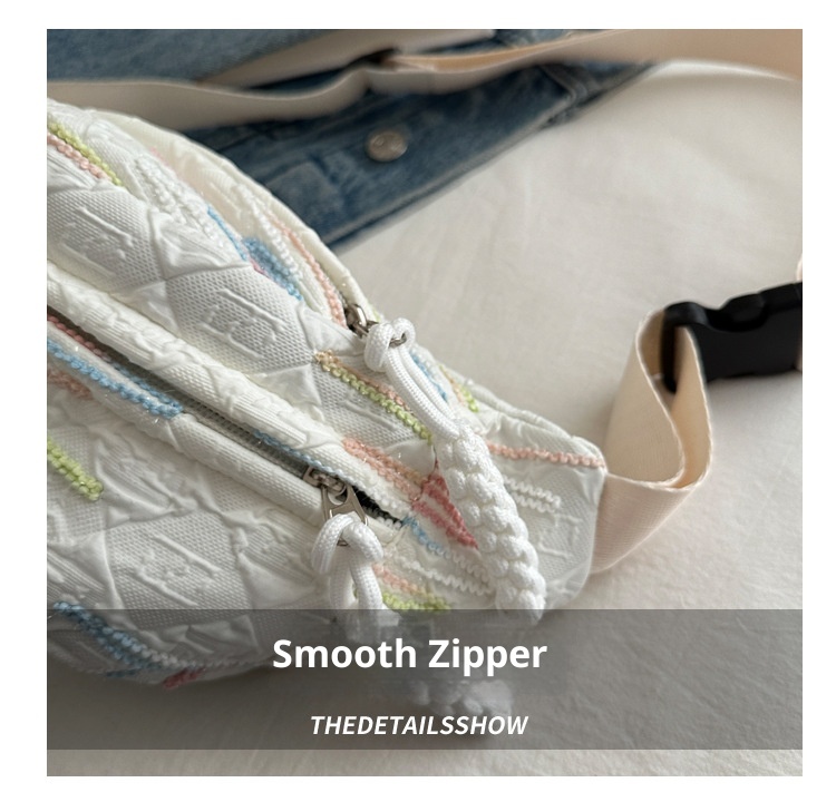 001 2025 Neue kleine Niche Umhängetasche für Damen, ideal für Studentinnen, mit Taillengürtel, weich, lässig und vielseitig._voghion.com