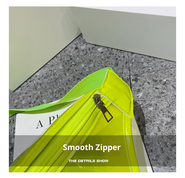 001 Bolso bandolera transparente para mujer, estilo verano 2023, de PVC, color liso, ideal para la playa._voghion.com