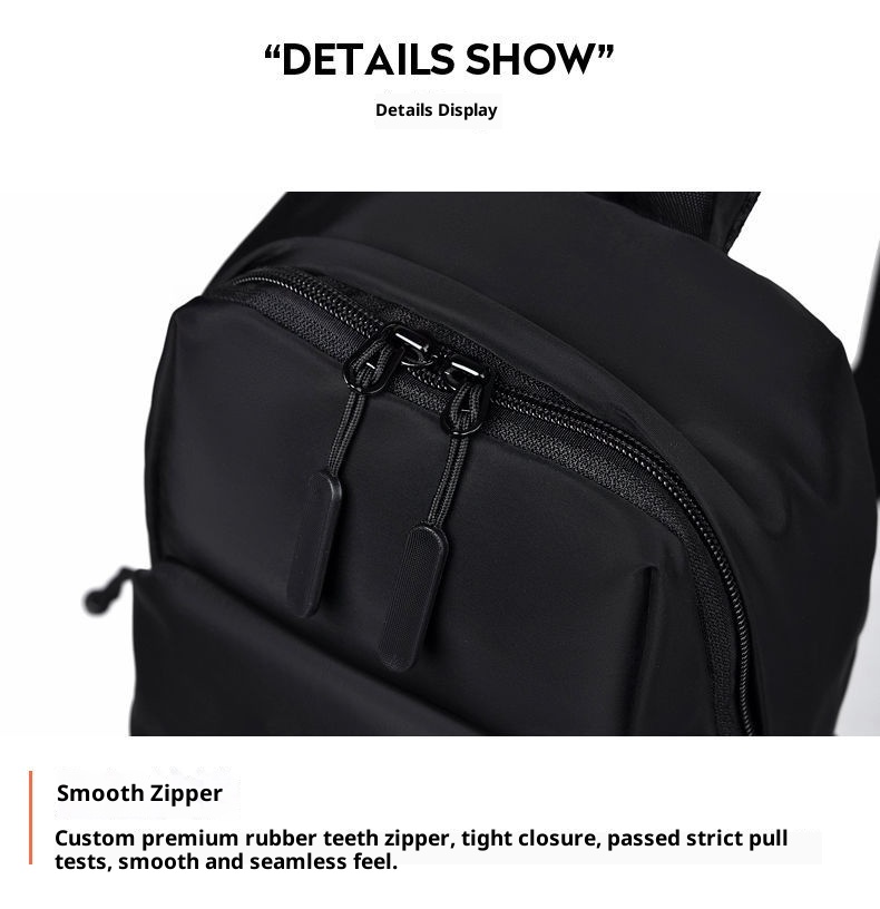 001 2025 Neu für Herren: Trendiger, lässiger, wasserdichter kleiner Brustrucksack mit großem Fassungsvermögen_voghion.com