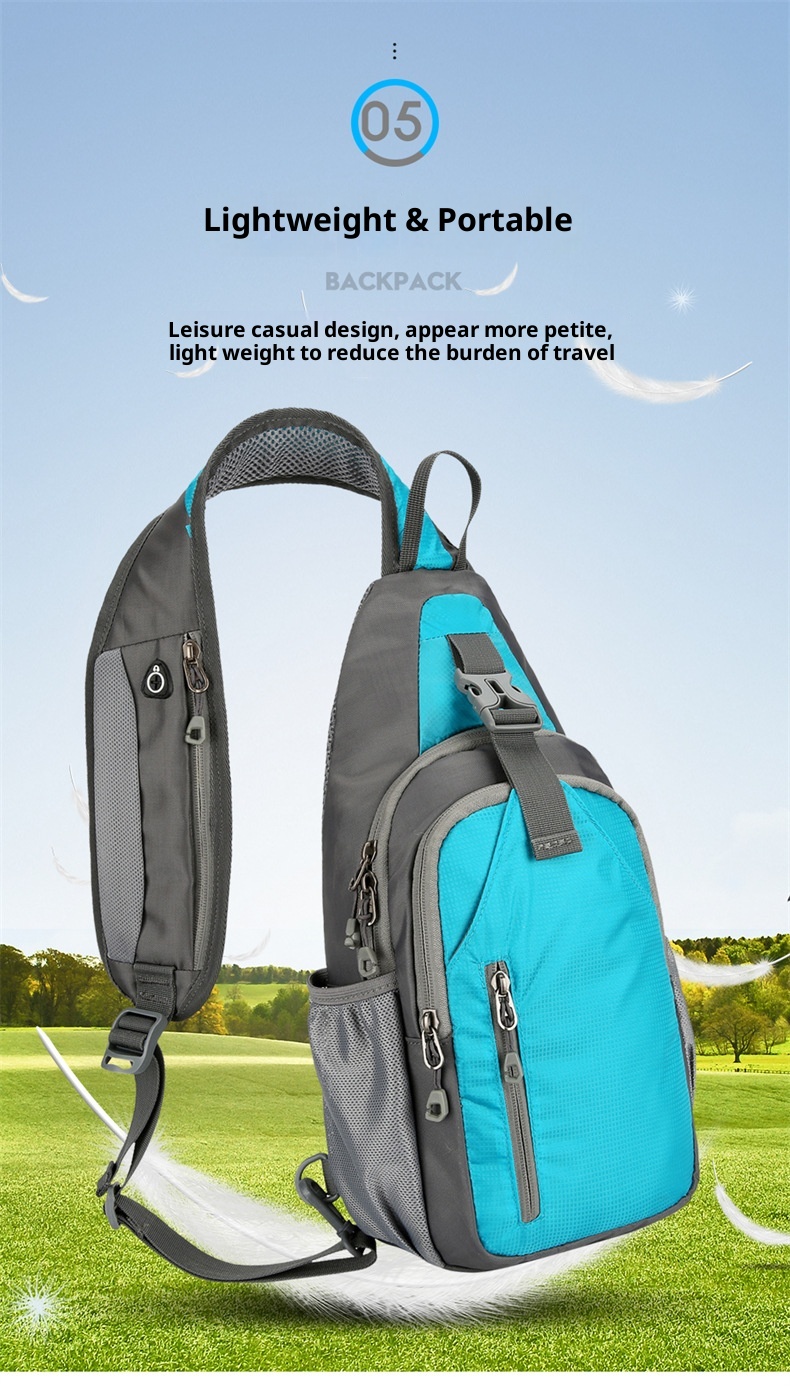 001 Cross-Border New Sports Outdoor Unisex Crossbody Canvas Casual Single Shoulder Chest Phone Bag_voghion.com