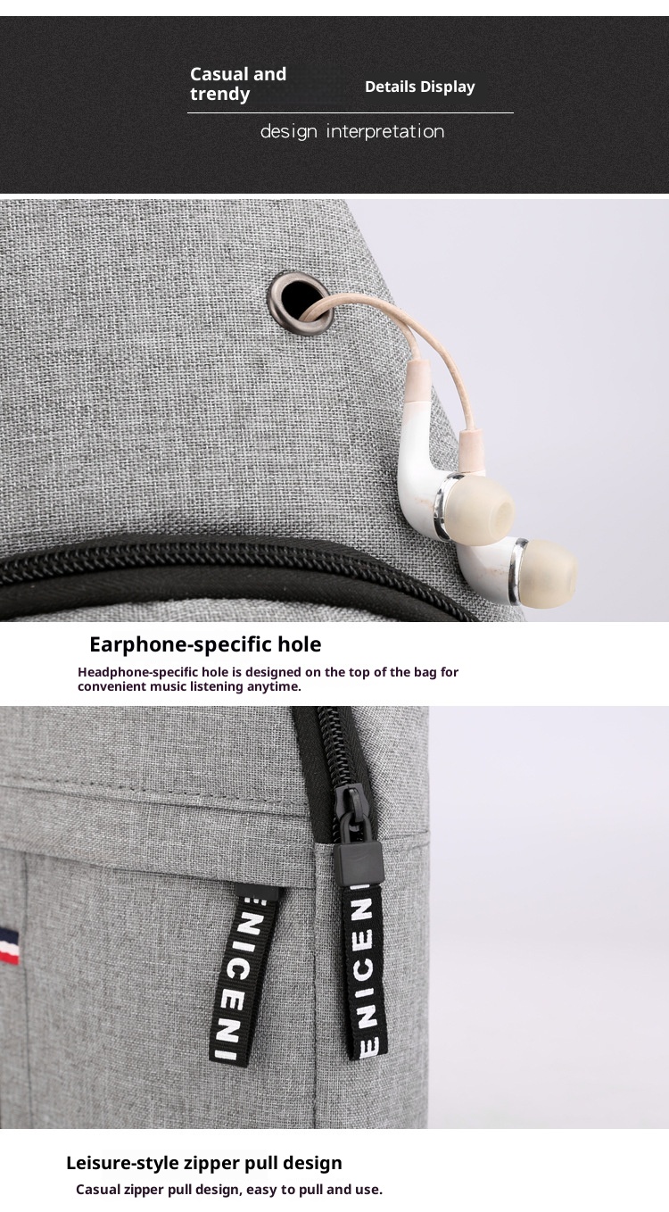 001 Cross-border Men's Chest New Oxford Cloth Korean Version Multifunctional Sports Casual Single Shoulder Crossbody Bag_voghion.com