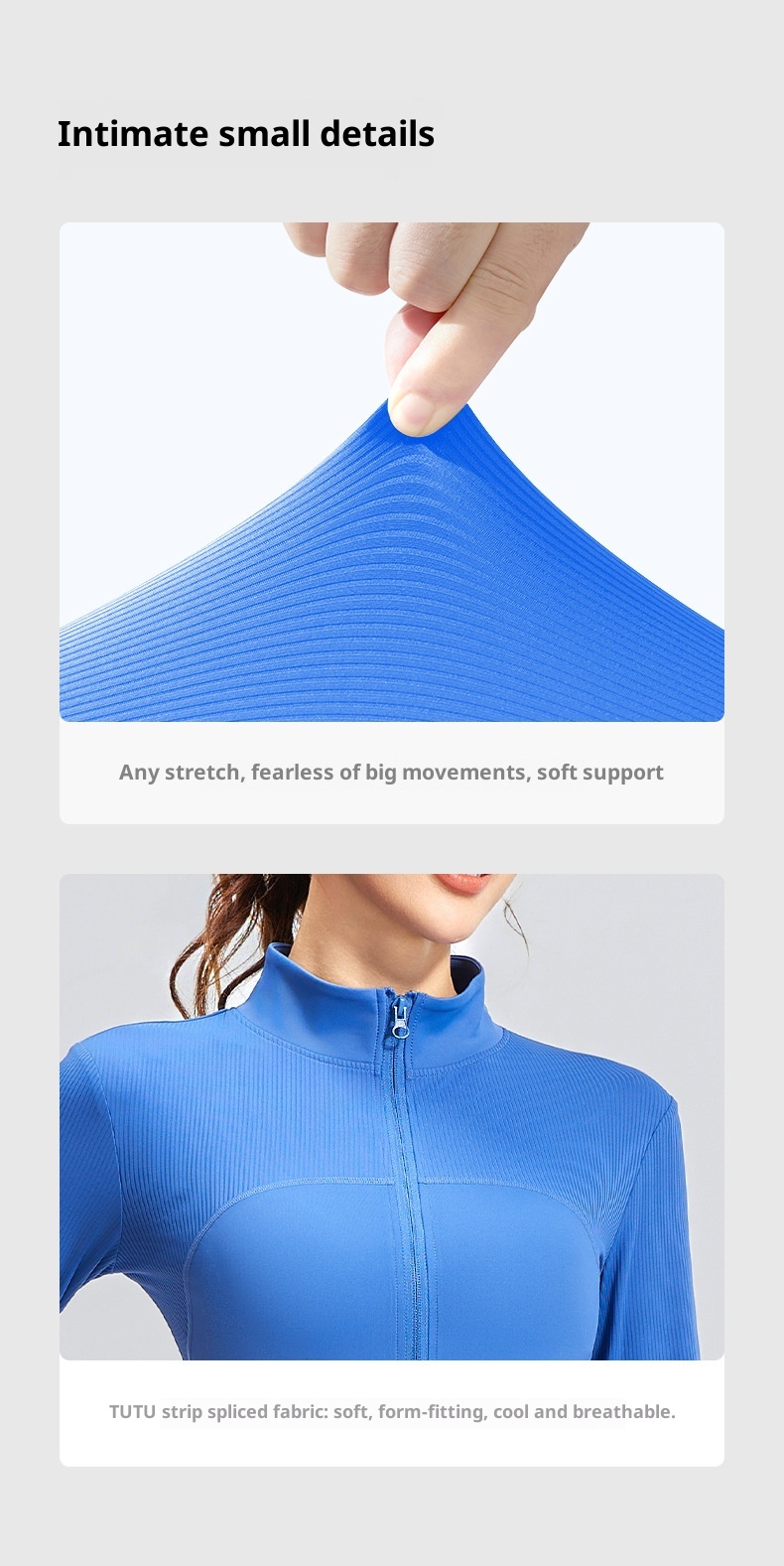 ActiveGo New Striped Sports Outdoor Running Slim Fit Stand Collar Yoga Jacket Trendy_voghion.com