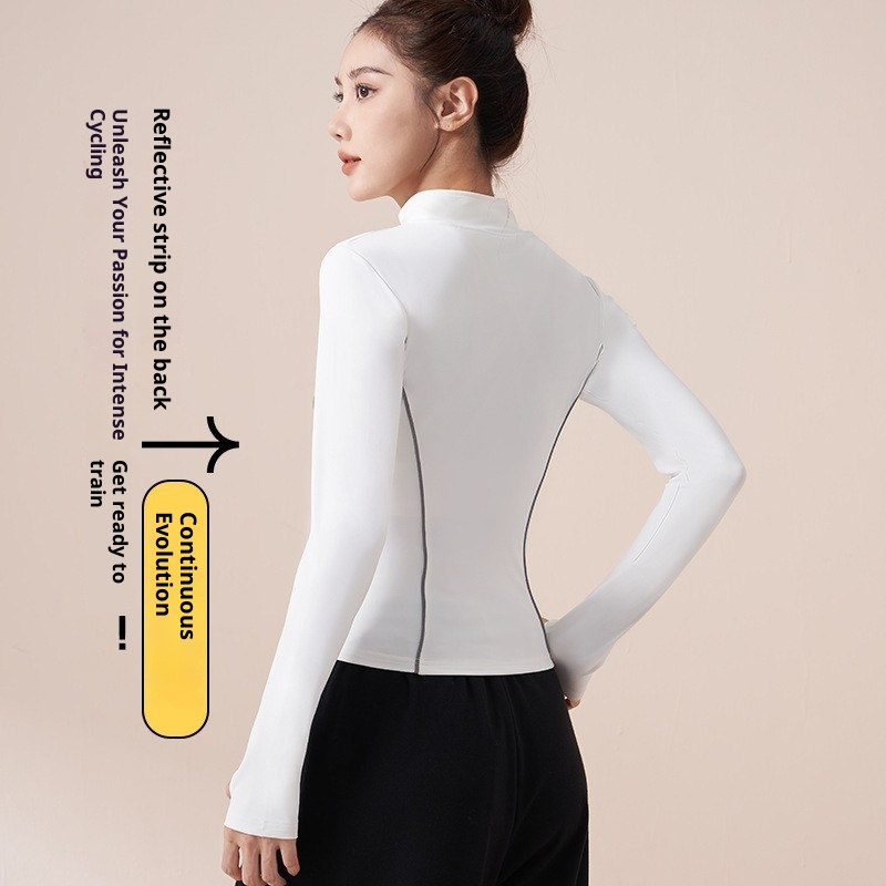 Abbigliamento da ciclismo ActiveGo autunno inverno, casual, riflettente, da notte, antivento, sportivo, da corsa, da donna, yoga_voghion.com