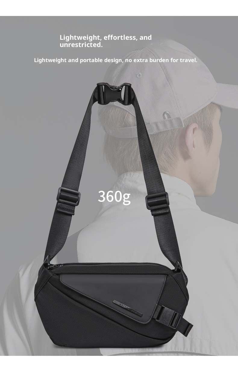 001 High-end Chest For Men, Functional Sports Riding Single Shoulder Bag, Commuting Multi-functional Men's Crossbody Bag_voghion.com