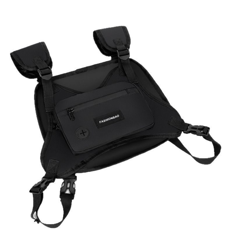 001 Outdoor Sports Portable Tactical Chest Lightweight Casual Texture Multi-Pocket Men's Vest Bag Cross-Border_voghion.com