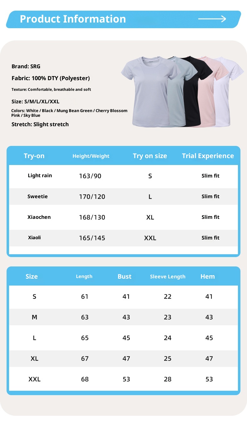 ActiveGo ActiveGo T-Shirt Outdoor Running Casual Top Source Yoga Fitness Antibacterial Sports Short Sleeve Breathable Quick-Dry_voghion.com