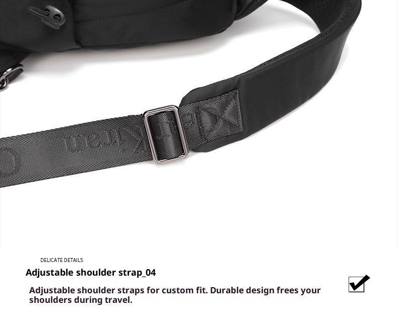 001 Korean Style Trendy Casual Men's Chest Sports Cycling Waterproof Port Shoulder Simple Fashion Crossbody Bag_voghion.com