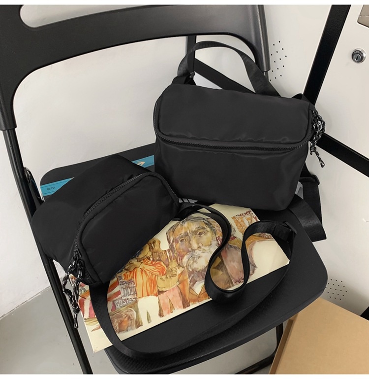 001 2024 Nuevo bolso bandolera pequeño y sencillo, estilo deportivo, informal y moderno de estilo coreano._voghion.com