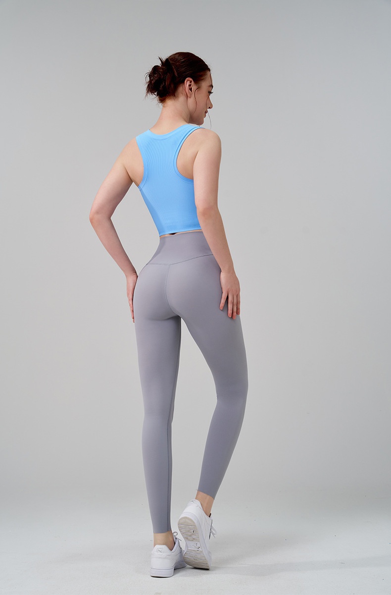 ActiveGo One-piece Padded Shock-absorbing Yoga Vest Fixed Cup Sports Running Outdoor Beauty Back Fitness Bra For Women_voghion.com