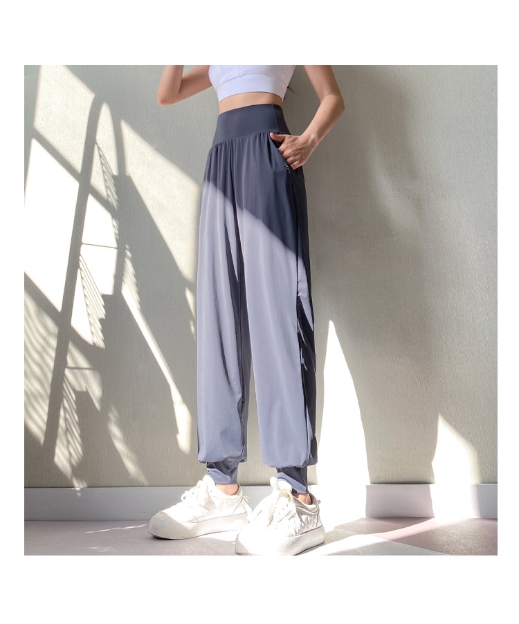 ActiveGo High Waist Tummy Control Loose Fit Sommer Dünne Schnelltrocknende Atmungsaktive Jogginghose für Outdoor, Fitness und Yoga für Damen_voghion.com