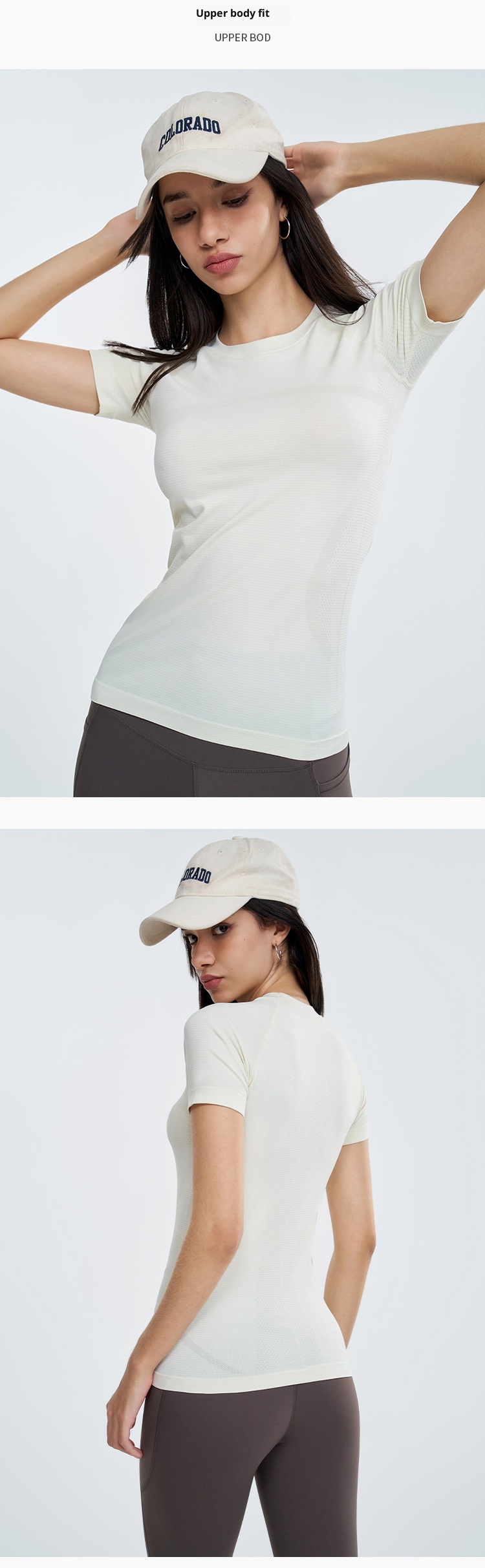 ActiveGo Seamless Bare Sensation Yoga Top Short Sleeve Sports Women T-Shirt Cover-Up Outdoor Tennis Shirt Breathable Quick-Dry_voghion.com