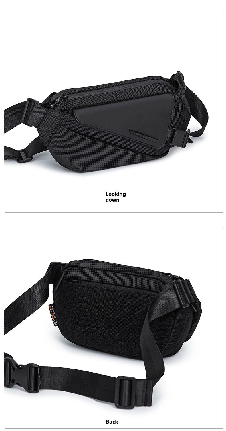 001 High-end Chest For Men, Functional Sports Riding Single Shoulder Bag, Commuting Multi-functional Men's Crossbody Bag_voghion.com