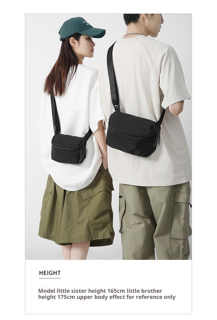 001 2024 Nuevo bolso bandolera pequeño y sencillo, estilo deportivo, informal y moderno de estilo coreano._voghion.com