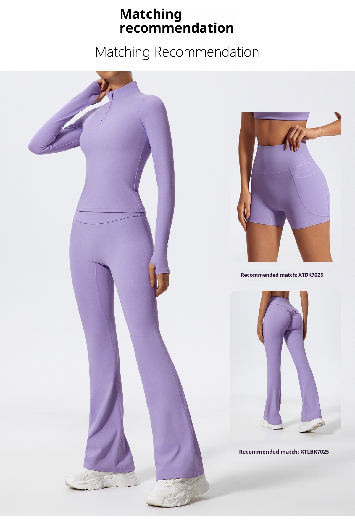 ActiveGo ActiveGo Xijia Cross-Border Set da yoga a maniche lunghe slim fit con mezza zip, abbigliamento sportivo da corsa all'aperto_voghion.com