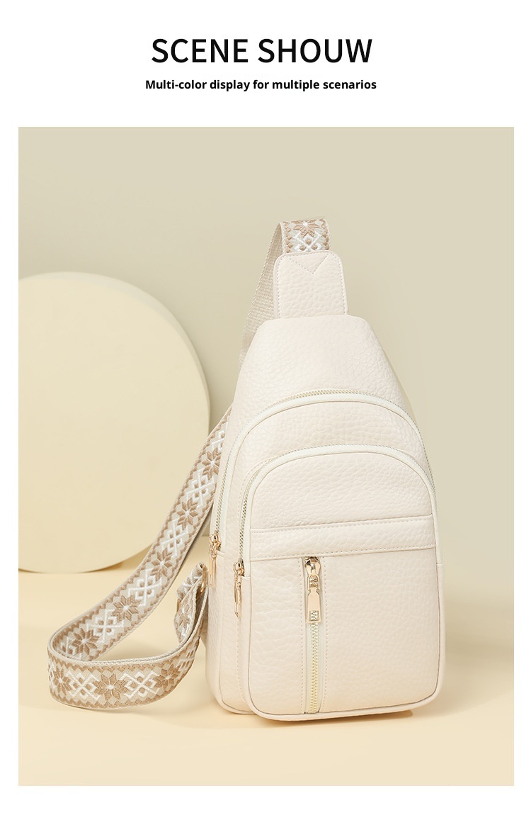 001 2025 Summer New Fashion Single Shoulder Crossbody Versatile PU Leather Large Capacity Casual Travel Women's Chest Bag_voghion.com